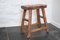 Rustic Elm Stool with Burr Wood Seat, Early 19th Century 1