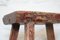 Rustic Elm Stool with Burr Wood Seat, Early 19th Century 8