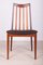 Teak and Leather Dining Chairs by Leslie Dandy for G-Plan, 1960s, Set of 6 6