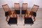 Teak and Leather Dining Chairs by Leslie Dandy for G-Plan, 1960s, Set of 6 4