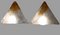 Italienische Murano Glas Tischlampen von Mazzega, 1970er, 2er Set 2