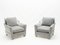 Neoklassizistischer Stuhl aus grauem Samt von Maison Jansen, 1970er, 2er Set 14