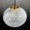Italian Swirled Murano Glass Pendant Lamp, 1970s, Image 1