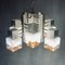 Italian Gaetano Sciolari Style Murano Glass & Chromed Metal Cube Chandelier from Mazzega, 1960s 11