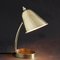 Lampada da tavolo regolabile in ottone di Jacques Biny per Luminalité, anni '50, Immagine 2