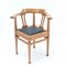 Oak Art Nouveau Corner Armchair, 1900s, Image 1