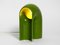 Italian Space Age Green Ceramic Table Lamp from Sele-Arte, 1960s 2