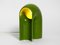 Lampada da tavolo Space Age in ceramica verde di Sele-Arte, Italia, anni '60, Immagine 2