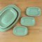 Porcelain Spearmint Trays, Spain, 1960s, Set of 8 5