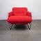 Metal Tube Armchair with Bouclé ​​red Design, 1970s 5