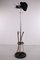 Vintage Chrome Standing Coat Rack with Umbrella Rack 2