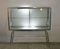 Industrial Aluminum Showcase Cabinet with Lighting, 1960s 3