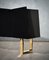 Italian Brass and Black Wood Sideboard, 1970s, Image 7