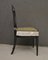 Biedermeier Black Wood & Green Velvet Chairs, 1830s, Set of 4 5