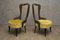 Italian Green Velvet and Brass Chairs, 1950s, Set of 2, Image 1