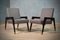 Italian Wood, Fabric and Brass Armchairs, 1950s, Set of 2, Image 10