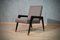 Italian Wood, Fabric and Brass Armchairs, 1950s, Set of 2, Image 2