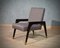 Italian Wood, Fabric and Brass Armchairs, 1950s, Set of 2, Image 13