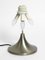 Grande Lampe de Bureau Space Age Vintage en Aluminium Massif & Verre, Italie 9