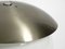 Large Vintage Italian Space Age Solid Aluminum & Glass Table Lamp, Image 21