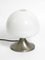 Grande Lampe de Bureau Space Age Vintage en Aluminium Massif & Verre, Italie 8