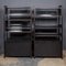 Italian Ebonised Open-Back Shelving Units, 1970s, Set of 2 15