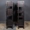 Italian Ebonised Open-Back Shelving Units, 1970s, Set of 2 16