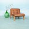 Vintage Cognac Leather Lounge Chair 4