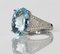 Vintage 18 Karat Gold Ring with Aquamarine 3