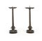 Bronze Bobbin Candlesticks, 19th Century, Set of 2 1