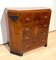 Small Art Deco Commode or Chest, Walnut Veneer and Brass, France, 1930s 3