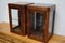 Oak Walnut Veneered Shop Display Cabinets, 1920s, Set of 2, Image 12