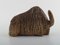 Buffalo in Glazed Stoneware by Lillemor Mannerheim for Gefle, Sweden, 1950s, Image 4