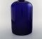 Large Vase in Blue Art Glass with Red Ball by Otto Brauer for Holmegaard 5