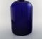 Large Vase in Blue Art Glass with Red Ball by Otto Brauer for Holmegaard, Image 5