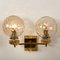 Gold-Plated Glass Light Fixtures in the Style of Brotto, Italy, Set of 3 12