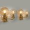 Gold-Plated Glass Light Fixtures in the Style of Brotto, Italy, Set of 3 4