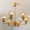 Gold-Plated Glass Light Fixtures in the Style of Brotto, Italy, Set of 3 8