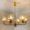 Gold-Plated Glass Light Fixtures in the Style of Brotto, Italy, Set of 3 5