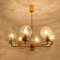 Gold-Plated Glass Light Fixtures in the Style of Brotto, Italy, Set of 3, Image 2