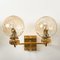 Gold-Plated Glass Light Fixtures in the Style of Brotto, Italy, Set of 3 15