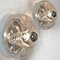 Clear Glass Wall Lights by Peill Putzler for Koch & Lowy, 1970, Set of 2 2