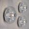 Clear Glass Wall Lights by Peill Putzler for Koch & Lowy, 1970, Set of 2 7