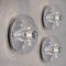 Clear Glass Wall Lights by Peill Putzler for Koch & Lowy, 1970, Set of 2, Image 7