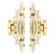 Murano Glass and Gold-Plated Sconces in the Style of Venini, Italy, Set of 2 1