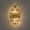 Murano Glass and Gold-Plated Sconces in the Style of Venini, Italy, Set of 2, Image 6