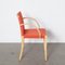 Nr 757 Chair in Red-Orange by Peter Maly for Thonet 5