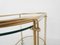 Mid-Century Modern Glass and Gold Serving Trolley or Bar Cart, 1970s 8