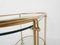 Mid-Century Modern Glass and Gold Serving Trolley or Bar Cart, 1970s, Image 8