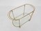 Mid-Century Modern Glass and Gold Serving Trolley or Bar Cart, 1970s, Image 5